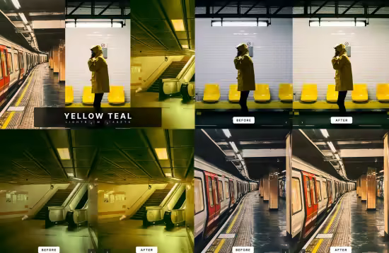EE - Yellow Teal Lightroom Presets Q8Y8EYP