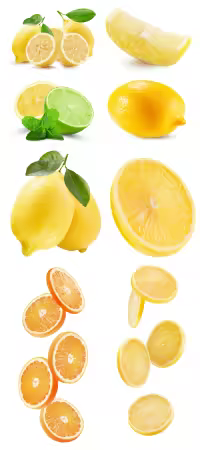 Lemons Isolated On A White Background