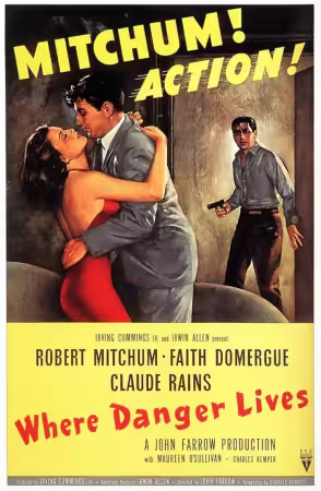 Where Danger Lives 1950 Upscale 1080p DVD x265 HEVC AC3-SARTRE