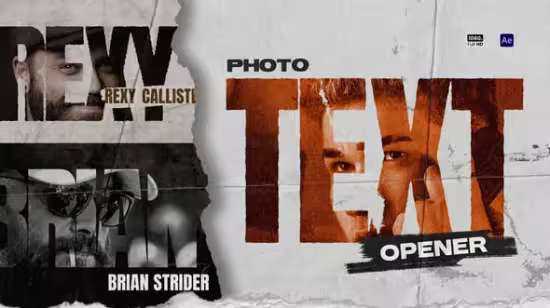 Videohive - Photo Text Openers - 59371147