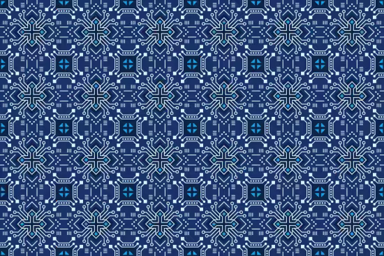 EE - Tech Circuit Geometric Seamless Pattern LU9WF7F