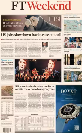 FT Financial Times Weekend Europe - 2/3 August, 2025