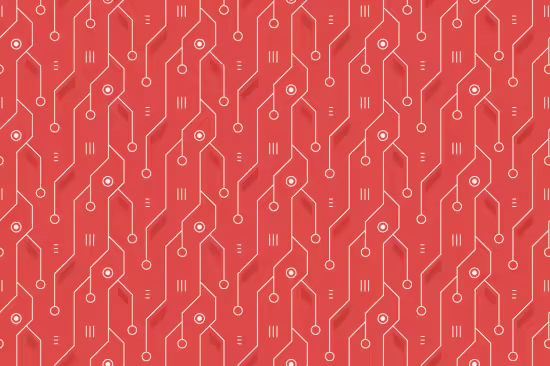 EE - Red Circuit Board Seamless Pattern 4QBN22X