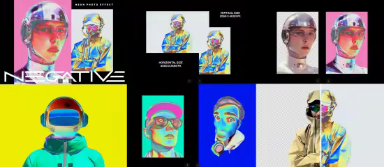 EE - Negative Neon Photo Effect LXCXJBE