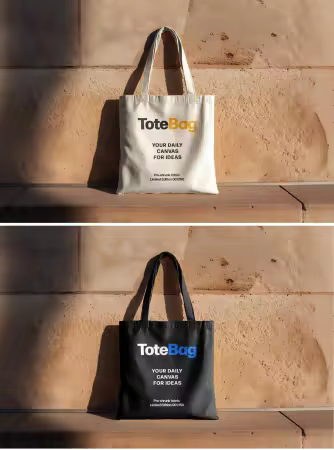 Pixelbuddha - Square Tote Bag Mockup 5286