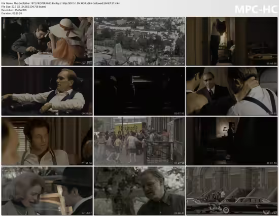 The Godfather 1972 PROPER UHD BluRay 2160p DDP5.1 DV HDR x265-hallowed