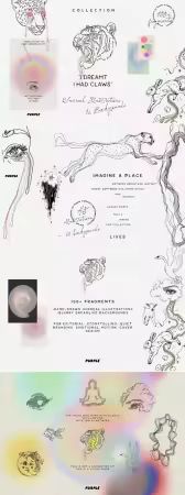 CreativeMarket - Surreal Illustrations &amp; Backgrounds 291481894