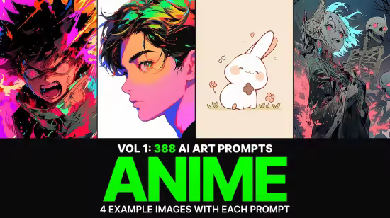 SS - 388 Midjourney Prompts for Anime