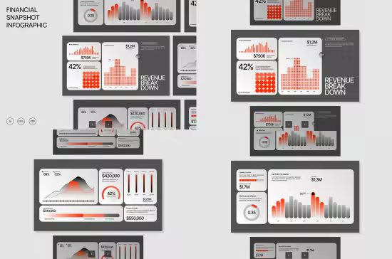EE - Gray Orange Modern Financial Snapshot 004 4V3ZGBD