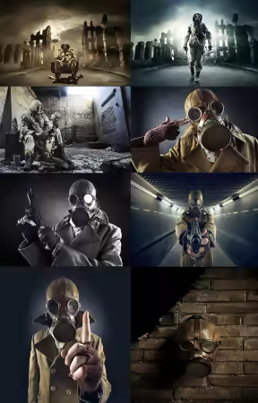 Gas Mask &amp; Air Pollution
