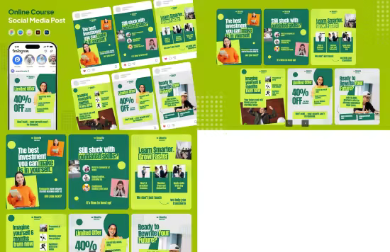 EE - Online Course Social Media Post Instagram Carousel FGCRRE2