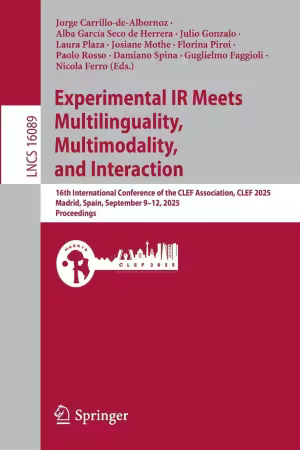 Experimental IR Meets Multilinguality, Multimodality, and Interaction: 16th International Conference of the CLEF Association