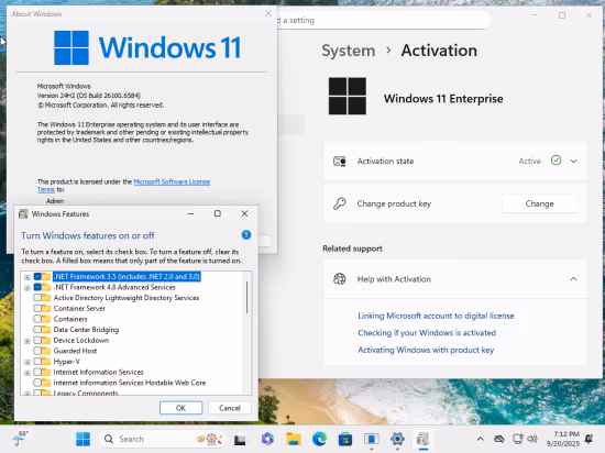 Windows 11 Enterprise 24H2 Build 26100.6584 (No TPM Required) With Office 2024 Pro Plus Multilingual September 2025