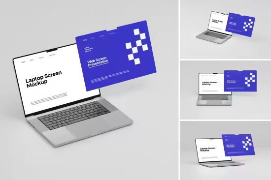 EE - Laptop Screen Website Mockup KXDWFY5