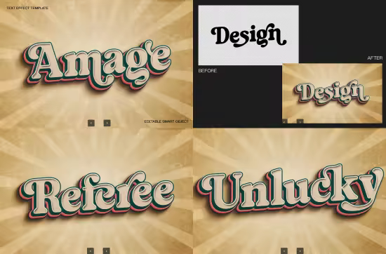 EE - Retro Style Text Effect BTBXXS7