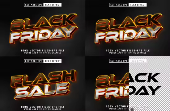 EE - Black Friday Neon Text - Editable Text Effect G2Z4Y5P