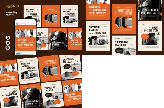 EE - Marketing Agency - IG Post Pack &amp; Canva 2VEP9N7