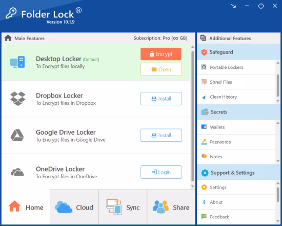 Folder Lock 10.1.9 (x64) Multilingual