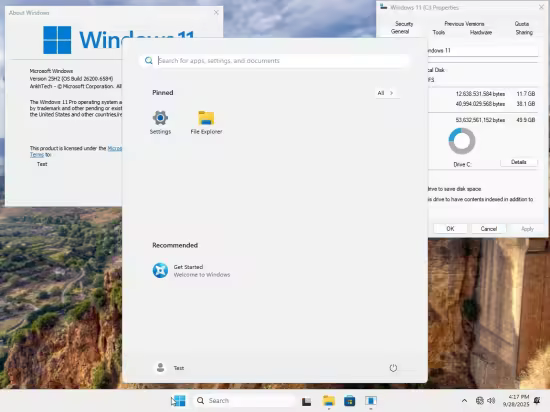 Windows 11 Pro Lite / SuperLite / UltraLite 25H2 Build 26200.6584 x64 Multilanguage AnkhTech