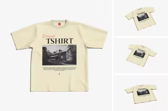 EE - Oversized T-shirt Mockup MVH6MSE