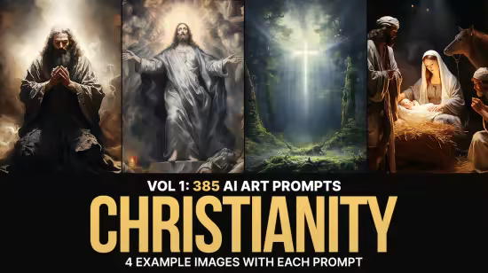 SS - 385 Midjourney Prompts for Christianity