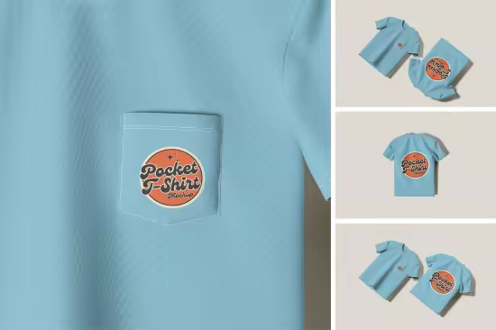 EE - Pocket T-Shirt Mockup 9YKZT6B