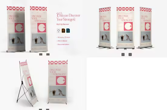 EE - Calmae Discover Your Strongest - Roll Up Banner 3FDUD3Z