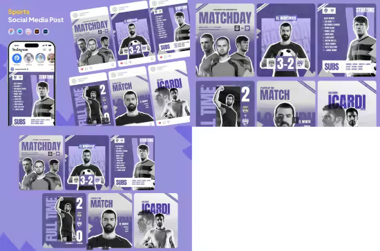 EE - Sports Social Media Post Instagram Carousel JHS6FPP