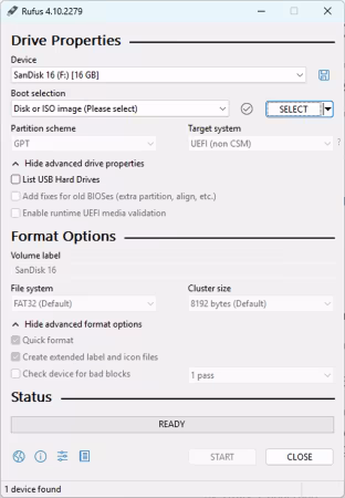 Rufus v4.10.2279 x86 Edition