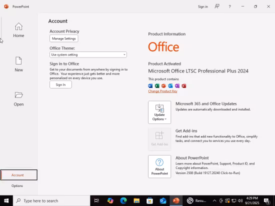 Windows 10 Pro 22H2 build 19045.6332 With Office 2024 Pro Plus Multilingual Preactivated September 2025
