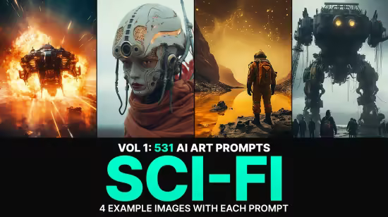 SS - 537 Midjourney Prompts for Sci-fi
