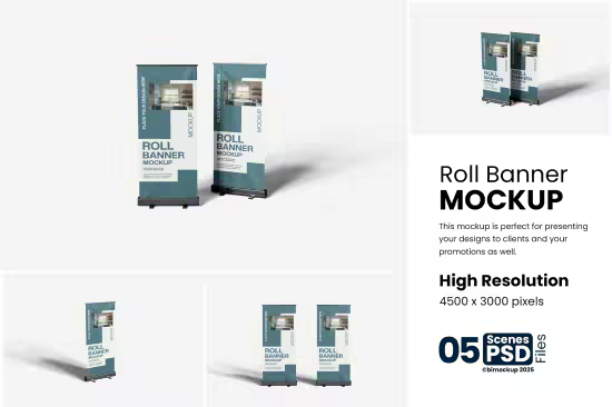 EE - Roll Banner Mockup 8Q3X4PV