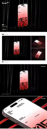 Pixelbuddha - iPhone 16 Pro Mockup Set 5509