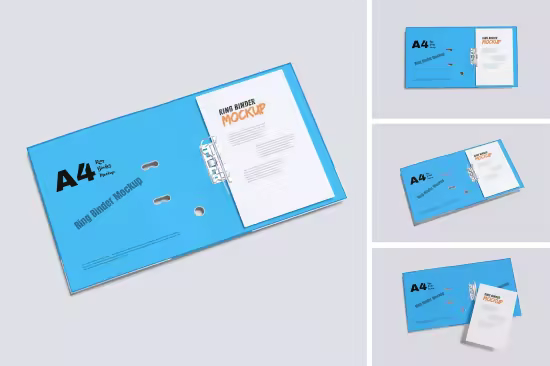 EE - Ring Binder Mockup F9DP8JB