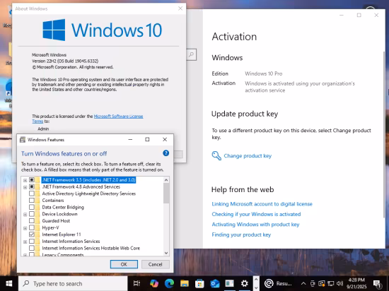 Windows 10 Pro 22H2 build 19045.6332 With Office 2024 Pro Plus Multilingual Preactivated September 2025