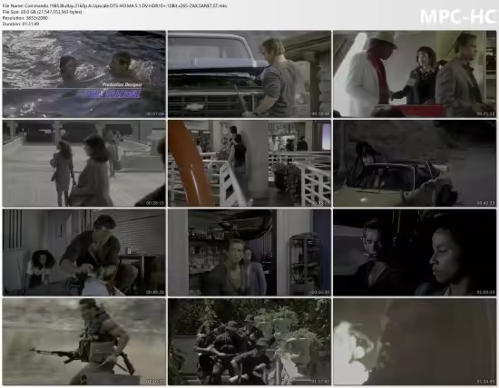 Commando 1985 BluRay 2160p AI Upscale DTS-HD MA 5.1 DV HDR10 10Bit x265-ZAX
