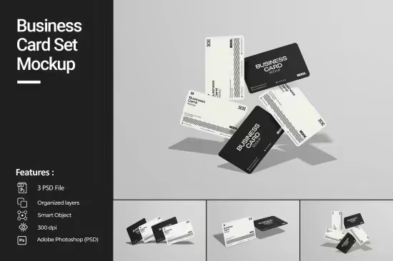 EE - Business Card Set Mockup N3G98RU