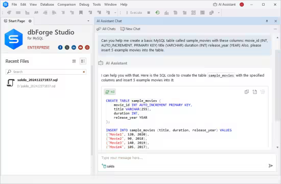 Devart dbForge Studio for MySQL 2025.3.107