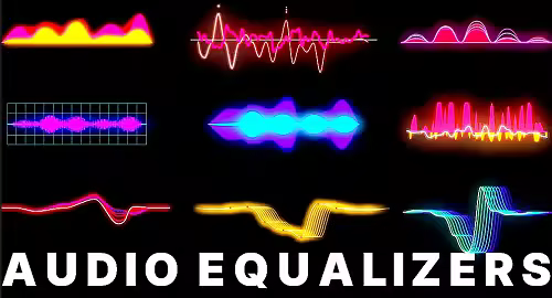 MA Pack Of 9 Neon Audio Equalizers On Alpha 3395319 - Motion Graphics