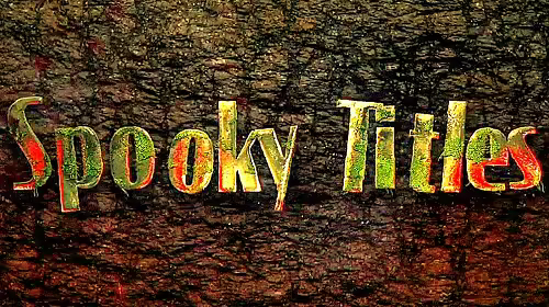 MA Spooky Titles 3835038 - Project for After Effects