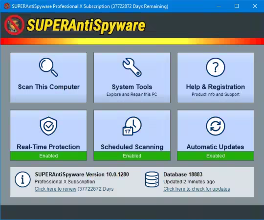 SUPERAntiSpyware Professional X 10.0.1280 Multilingual