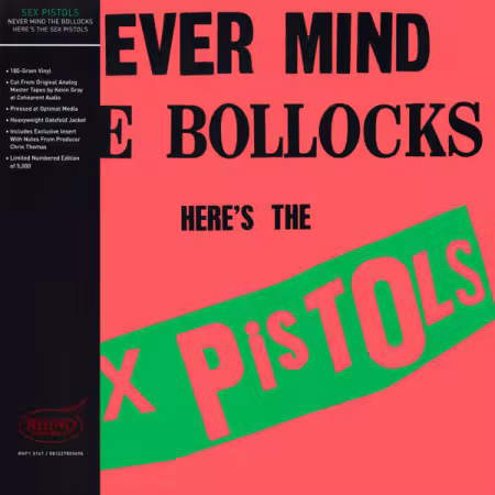 Sex Pistols - Never Mind The Bollocks Here's The Sex Pistols (Remastered) (1977/2025) (Vinyl Hi-Res) FLAC/MP3
