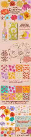 Retro Wildflowers - Bold Flowers