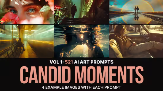 SS - 521 Ai Art Prompts For Candid Moments