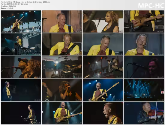 Sting - My Songs: Live au Chateau de Chambord (2022) Blu-ray Remux