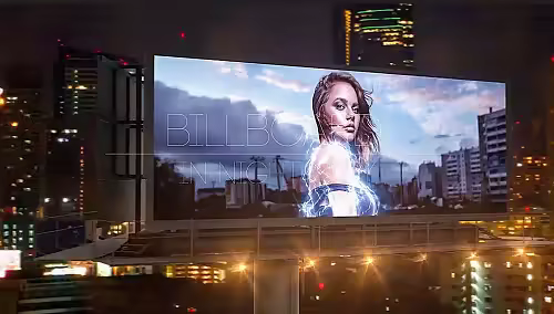 MA Billboard In Night City 1459504 - Project for After Effects