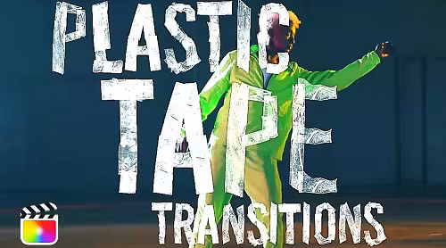 Videohive - Plastic Tape Transitions 58847897 - Apple Motion 5, Final Cut Pro X