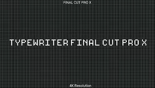 MA Typewriter Titles 894155 - Final Cut Pro Templates