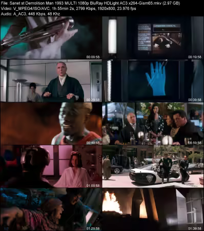 Demolition Man 1993 MULTI 1080p BluRay HDLight AC3 x264-Gism65