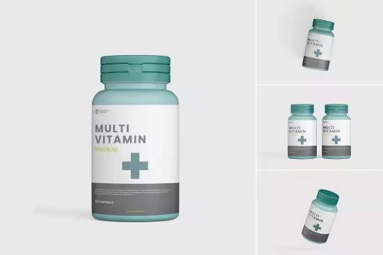 EE - Vitamin Bottle Mockup 7GD394K